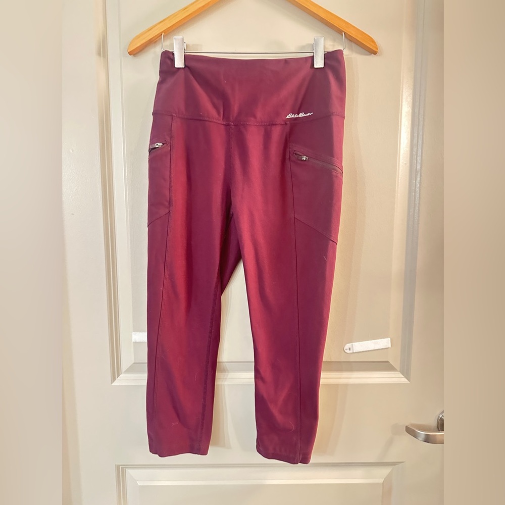 Eddie Bauer Maroon Women's Capri Leggings